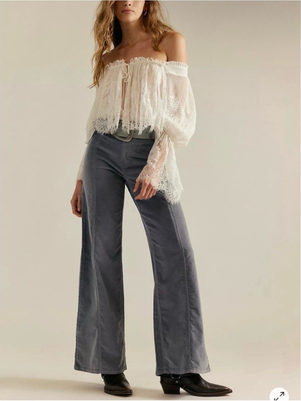 NWT We The Free High-Rise Wide Leg Corduroy Pants  size 24